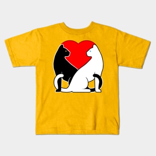 Cats in Love Kids T-Shirt